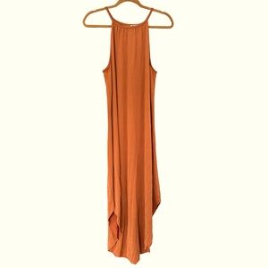 Burnt Orange Tunic Dress